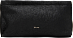 Черный клатч с логотипом ZEGNA