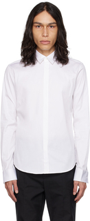 Wooyoungmi Белая рубашка с раздвинутым воротником