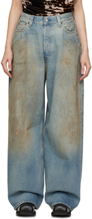Синие джинсы Super Baggy Fit Голубой, средний Acne Studios