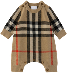 Комбинезон Baby Beige Check Archive бежевый Burberry