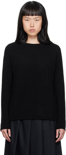 Черный свитер с изображением Георга S Max Mara