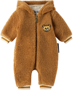 Baby Brown Комбинезон с капюшоном Коричневый Moschino