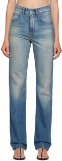 Синие винтажные джинсы Julia Victoria Beckham