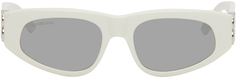 Белые солнцезащитные очки Dynasty в D-образной оправе Balenciaga