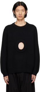 Черный свитер с вырезом Craig Green