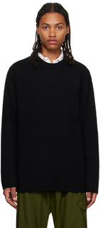 Черный свитер с завязками по бокам Yohji Yamamoto