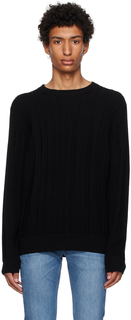 Черный свитер с круглым вырезом Paul Smith