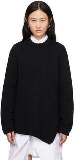 Черный свитер с круглым вырезом Comme des Garçons