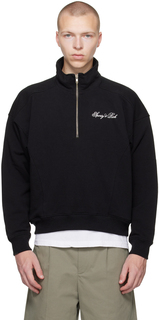 Черный свитер с курсивом Sporty &amp; Rich