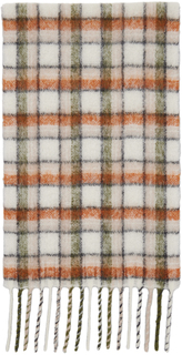 Бело-оранжевый шарф-одеяло Sefr Séfr