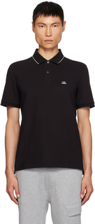 КП Черная рубашка-поло узкого кроя Company C.P. Company