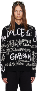 Черный сплошной свитер Dolce &amp; Gabbana