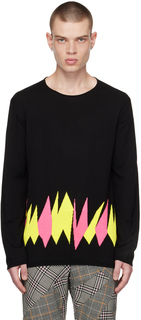 Черный свитер с графическим рисунком Comme des Garçons