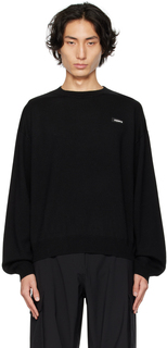 Черный фирменный свитер Coperni