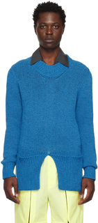 Эксклюзивный синий свитер SSENSE T/SEHNE