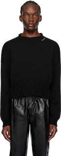 Черный короткий свитер Marni
