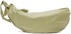 Большая мягкая сумка для круассанов цвета хаки LEMAIRE