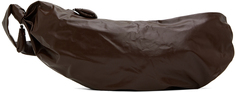 Темно-красная большая мягкая сумка для круассанов LEMAIRE