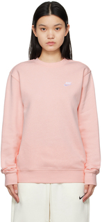Розовый свитшот с круглым вырезом Nike