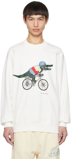 Белый свитшот Netflix Edition Lacoste