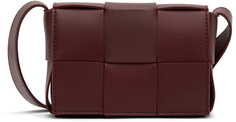 Темно-красная мини-сумка на плечо Cassette Bottega Veneta