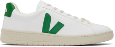 Бело-зеленые кроссовки VEJA Urca