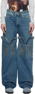 Синие ковбойские джинсы макси винтажные Y/Project