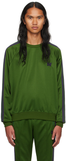 Зеленый свитшот с вышивкой Ivy NEEDLES