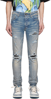 Синие джинсы-бандана AMIRI MX1