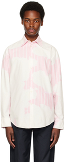 MSGM Розовая рубашка в полоску