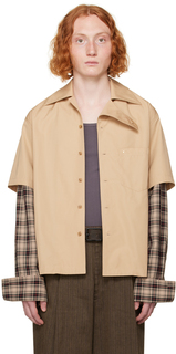 Светло-коричневая многослойная рубашка Commission