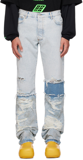 Синие обычные джинсы с 5 карманами Heron Preston