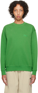 Зеленый свитшот с вышивкой Dime