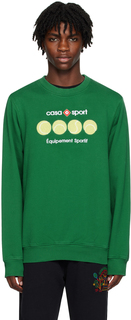 Зеленый свитшот с теннисными мячами Casablanca
