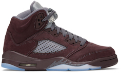 Nike Jordan Kids Бордовые детские кроссовки Air Jordan 5 Retro Big