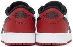 Бело-черные детские кроссовки Nike Jordan Kids Air Jordan 1 Low OG Big Kids