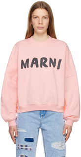 Розовый свитшот с принтом Marni
