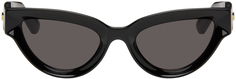 Черные солнцезащитные очки «кошачий глаз» Sharp Sharp Bottega Veneta