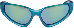 Синие солнцезащитные очки «кошачий глаз» Голубой/Светлый Balenciaga