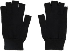 Черные перчатки без пальцев Rick Owens