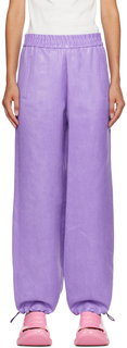Фиолетовые брюки с покрытием JW Anderson