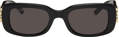 Черные повседневные прямоугольные солнцезащитные очки Balenciaga