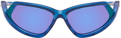 Синие солнцезащитные очки Side Xpander Balenciaga