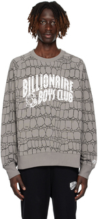 Серый свитшот с принтом Billionaire Boys Club