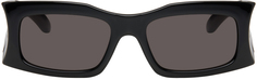 Черные повседневные прямоугольные солнцезащитные очки Balenciaga