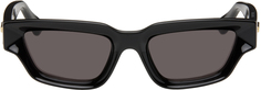 Черные прямоугольные солнцезащитные очки Bottega Veneta