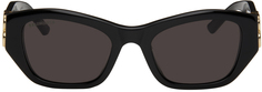 Черные прямоугольные солнцезащитные очки Balenciaga