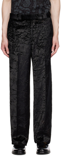 Черные прямые брюки Versace