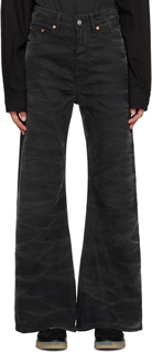 Черные джинсы-клеш MM6 Maison Margiela
