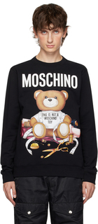 Черный свитшот Teddy Bear Moschino